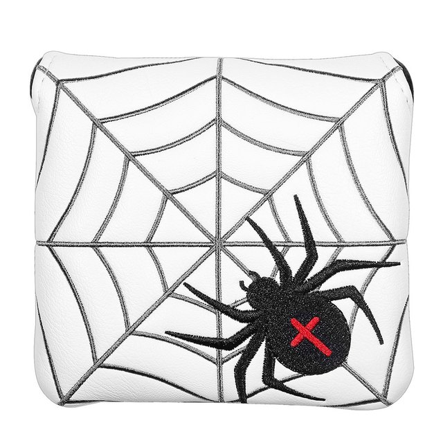 Askecho Spider Embroidery Square Mallet Putter Head Cover