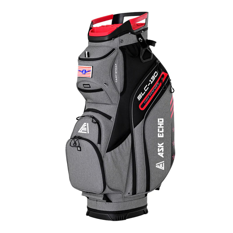 Ask Echo 2024 SLC-130 15 Way Full Length Dividers Golf Quiet Cart Bag/Grey