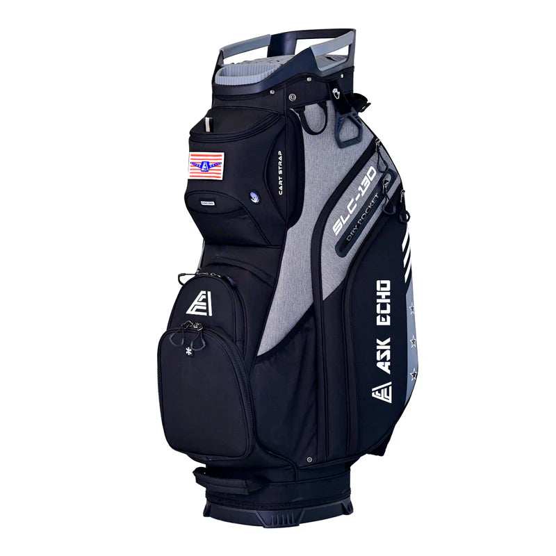 Ask Echo 2024 SLC-130 15 Way Full Length Dividers Golf Quiet Cart Bag/Black