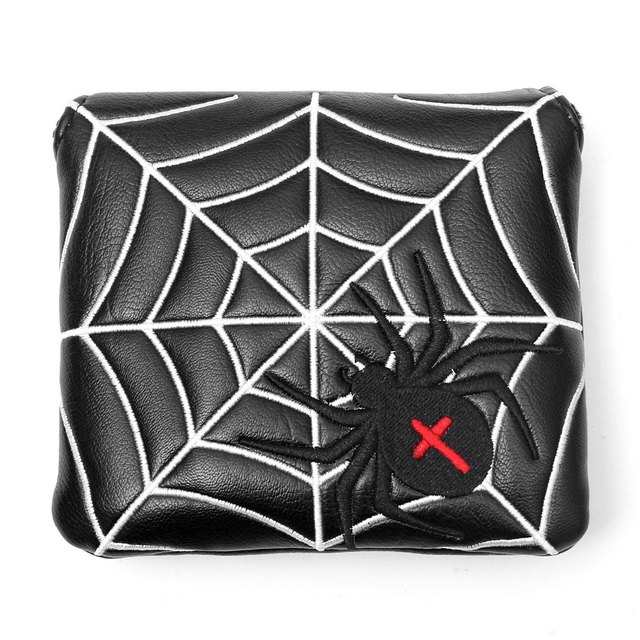 Askecho Spider Embroidery Square Mallet Putter Head Cover