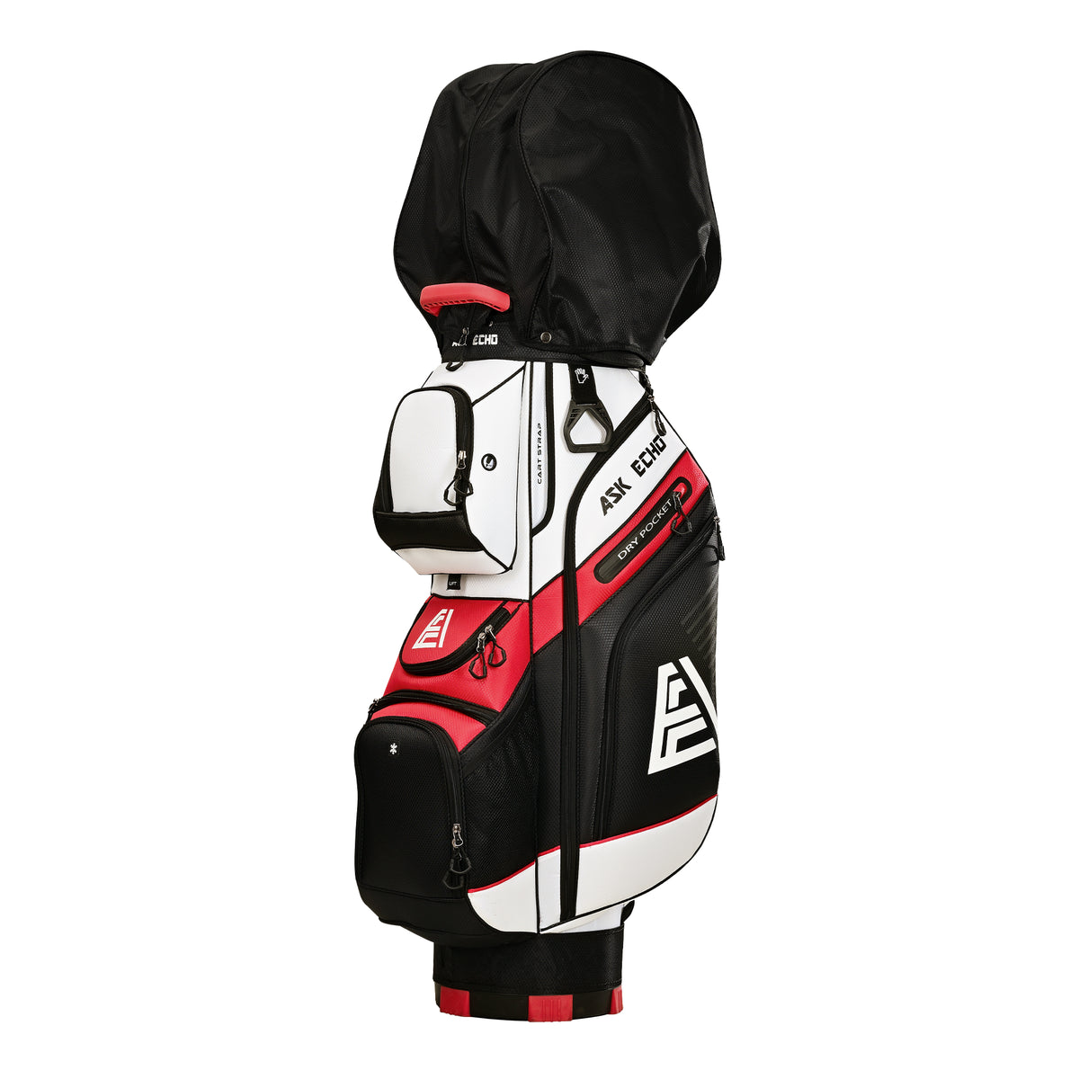 Ask Echo T-LOCK 2.0 14 Way Organizer Dividers Golf Soundless Cart Bag / White