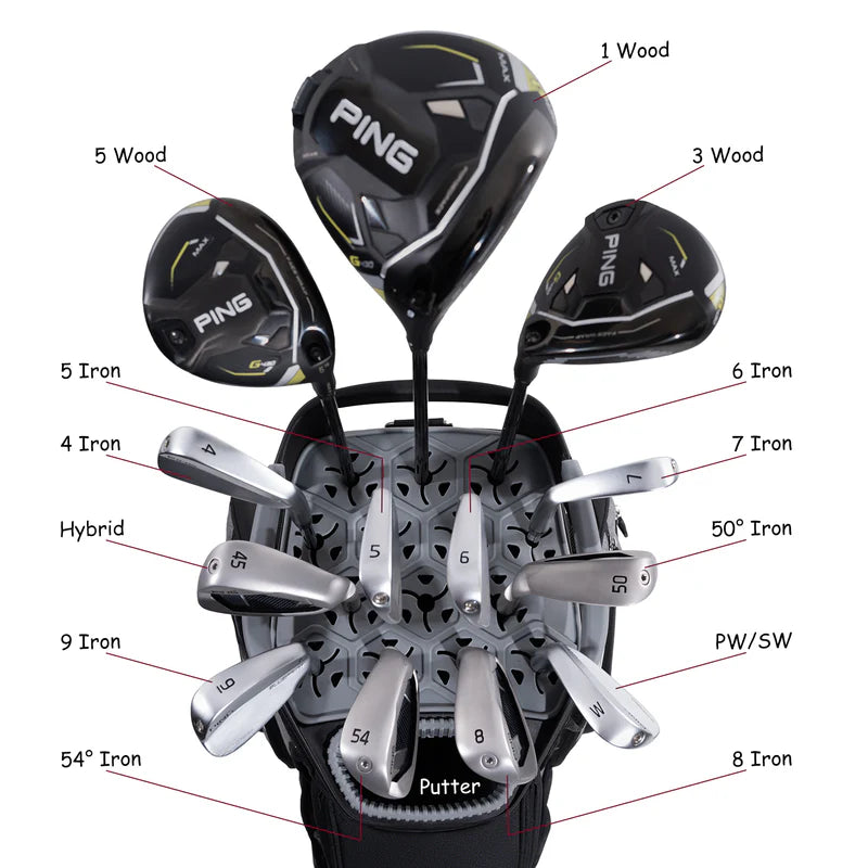 Ask Echo 2024 SLC-130 15 Way Full Length Dividers Golf Quiet Cart Bag/Black