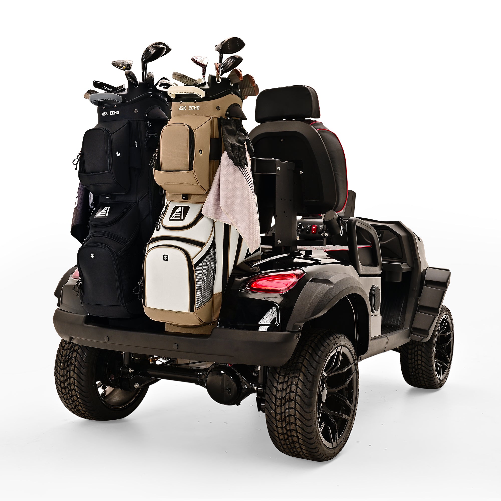 Ask Echo T-LOCK 3.0 14 Way Organizer Dividers Golf Quiet Cart Bag / Toasted Almond
