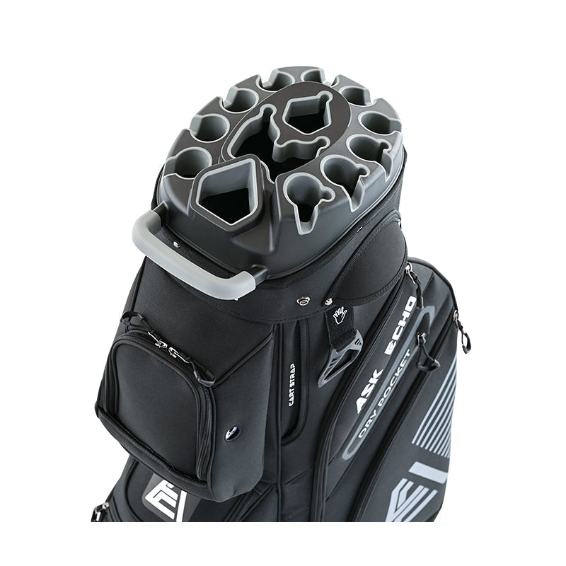 Ask Echo 2024 T-LOCK 14 Way Organizer Dividers Golf Quiet Cart Bag / Black