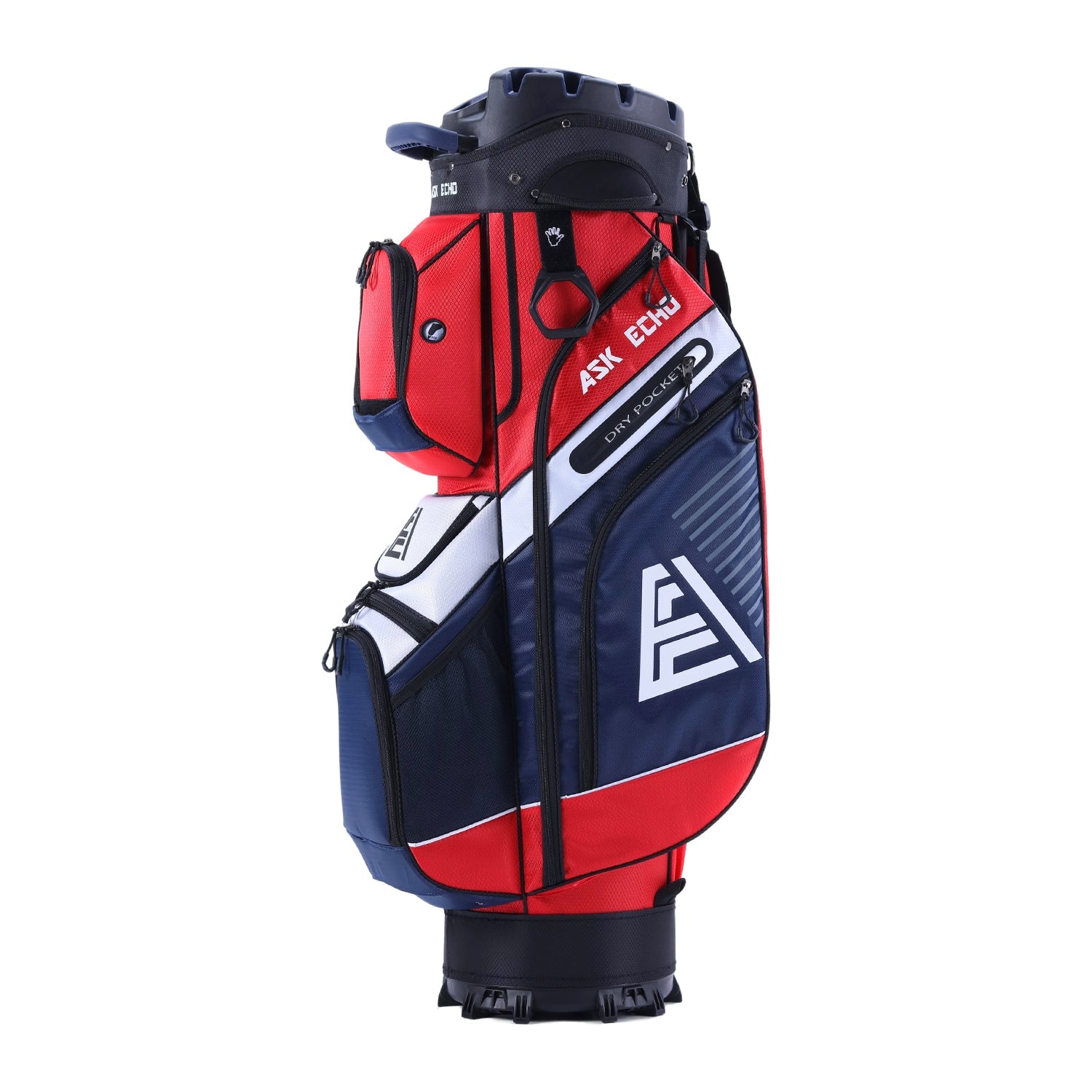 Ask Echo T-LOCK 2.0 14 Way Organizer Dividers Golf Soundless Cart Bag / Navy