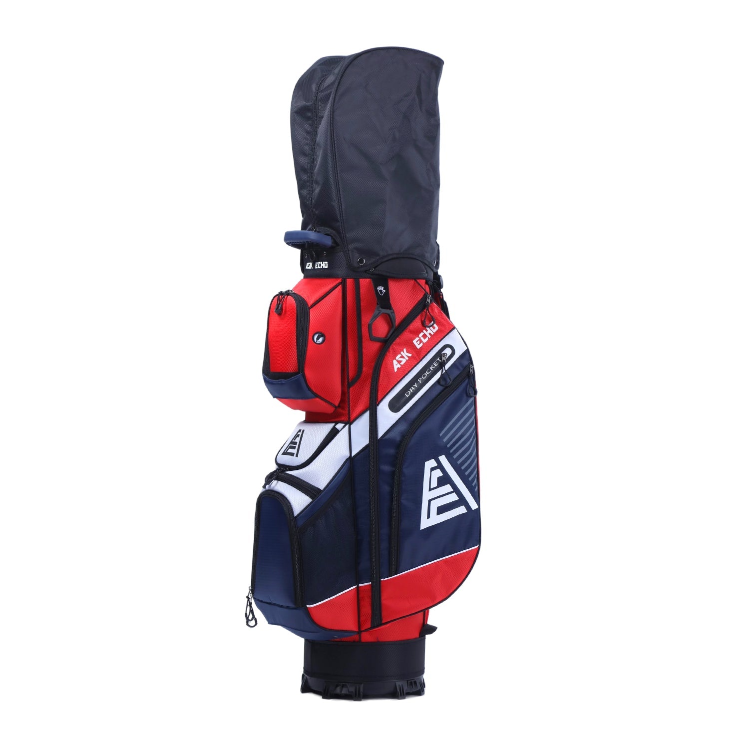 Ask Echo T-LOCK 2.0 14 Way Organizer Dividers Golf Soundless Cart Bag / Navy