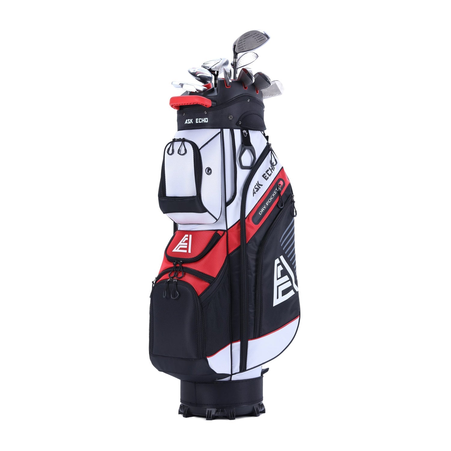 1Ask Echo T-LOCK 2.0 14 Way Organizer Dividers Golf Soundless Cart Bag / White1