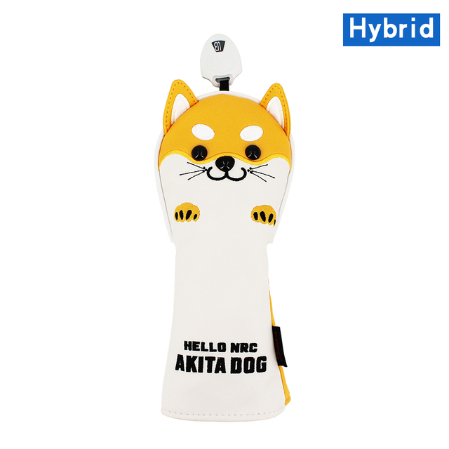 Askecho PU Leather Cute Akita Golf Wood Head Cover