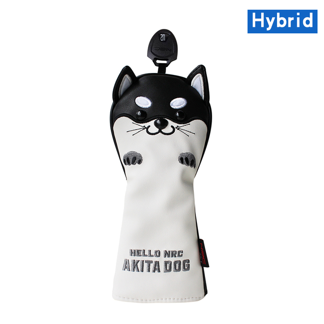 Askecho PU Leather Cute Akita Golf Wood Head Cover