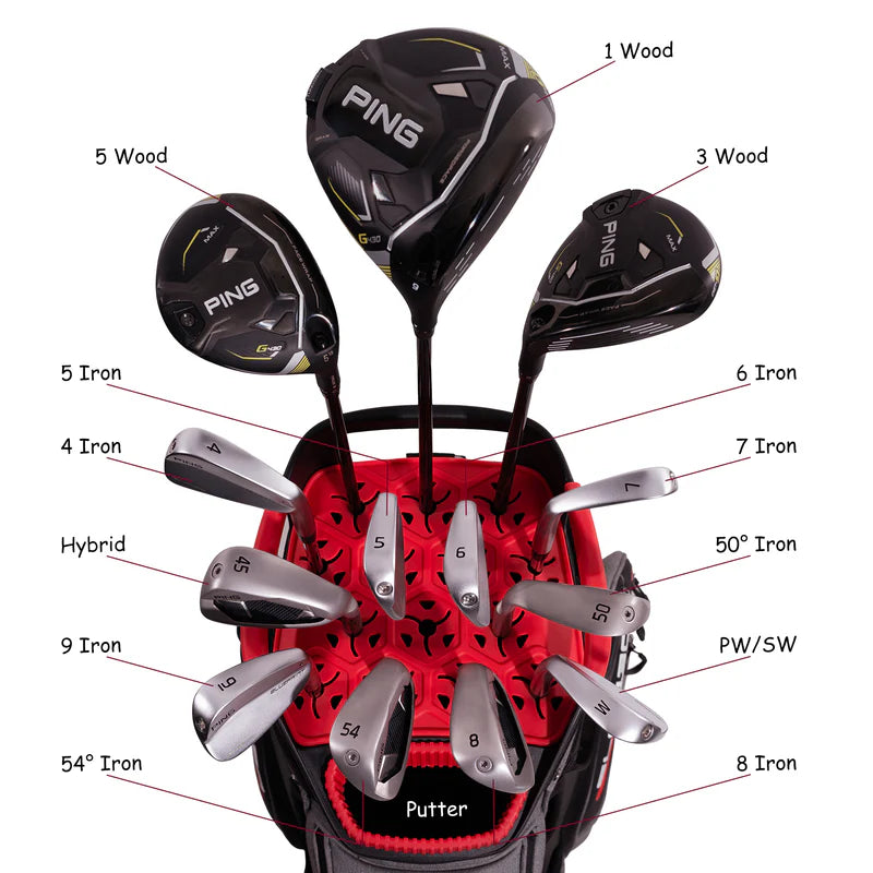 Ask Echo 2024 SLC-130 15 Way Full Length Dividers Golf Quiet Cart Bag/Grey