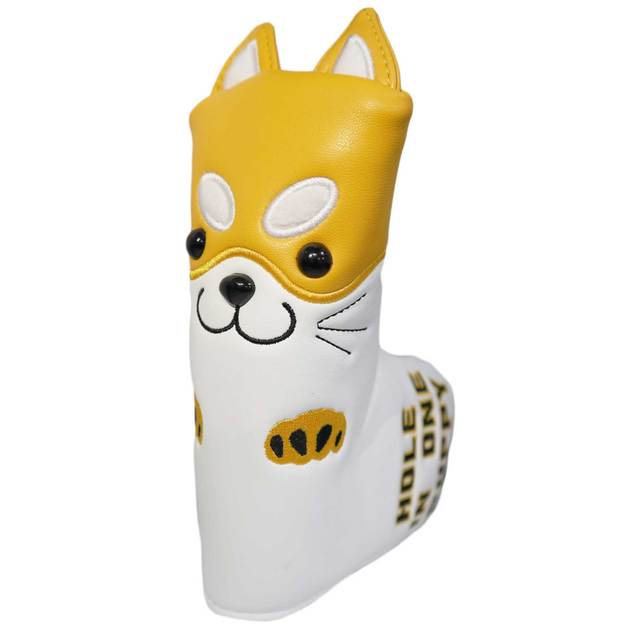 Askecho PU Leather Cute Akita Golf Wood Head Cover