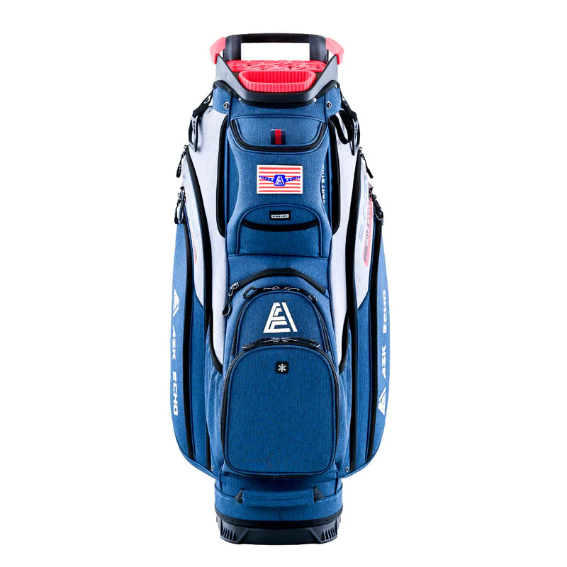 Ask Echo 2024 SLC-130 15 Way Full Length Dividers Golf Quiet Cart Bag/Navy