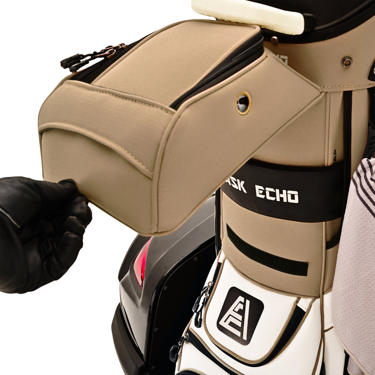 1Ask Echo T-LOCK 3.0 14 Way Organizer Dividers Golf Quiet Cart Bag / Toasted Almond1