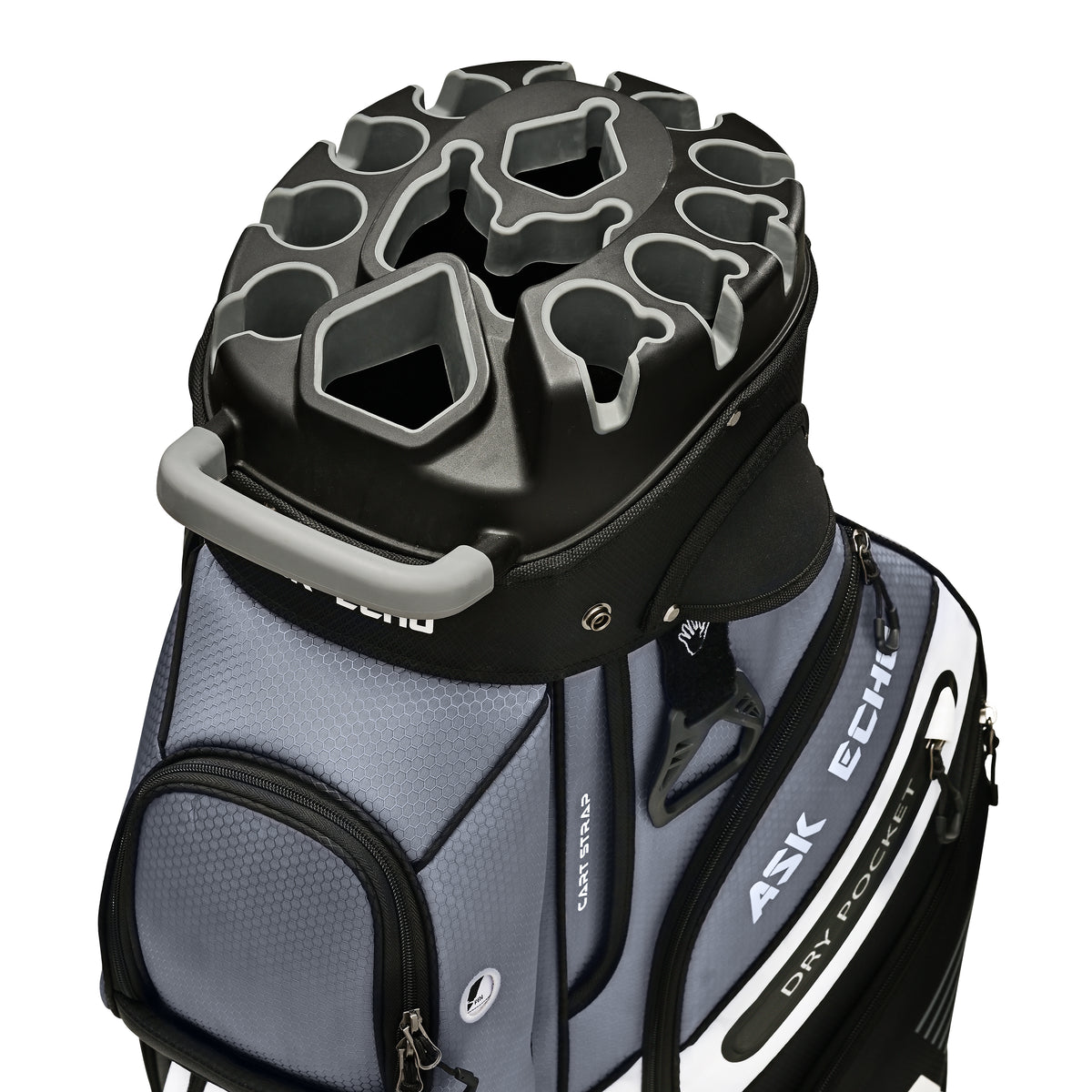 2Ask Echo T-LOCK 2.0 14 Way Organizer Dividers Golf Soundless Cart Bag / Grey2