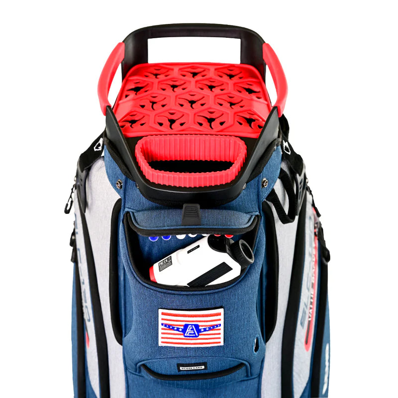 Ask Echo 2024 SLC-130 15 Way Full Length Dividers Golf Quiet Cart Bag/Navy