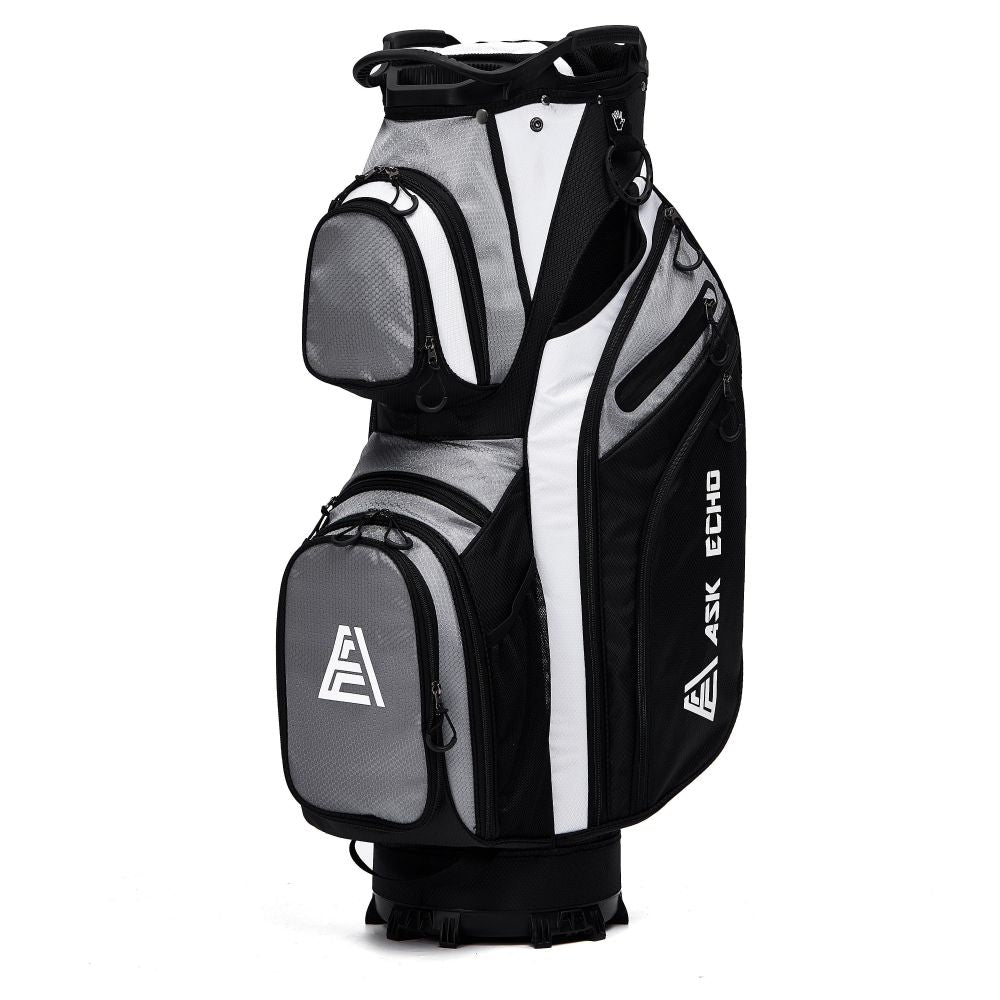 Ask Echo WINNER 2.0 15 Way Full Length Dividers Golf Organizer Cart Bag / Black