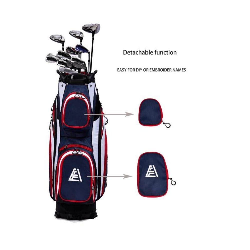 Ask Echo WINNER 2.0 15 Way Full Length Dividers Golf Organizer Cart Bag / Navy