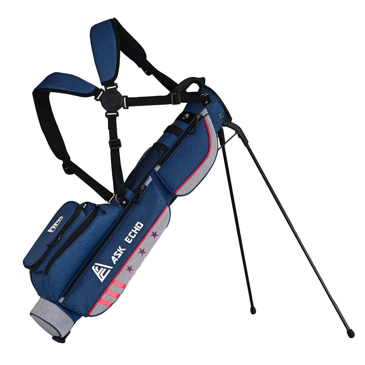 Ask Echo Weekend 2.0 Carry Up 12 Clubs To Enjoy Par 3 Golf Sunday Bag / Black