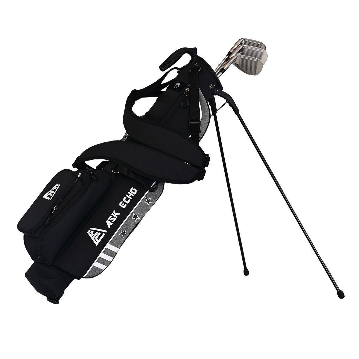 Ask Echo Weekend 2.0 Carry Up 12 Clubs To Enjoy Par 3 Golf Sunday Bag / Black