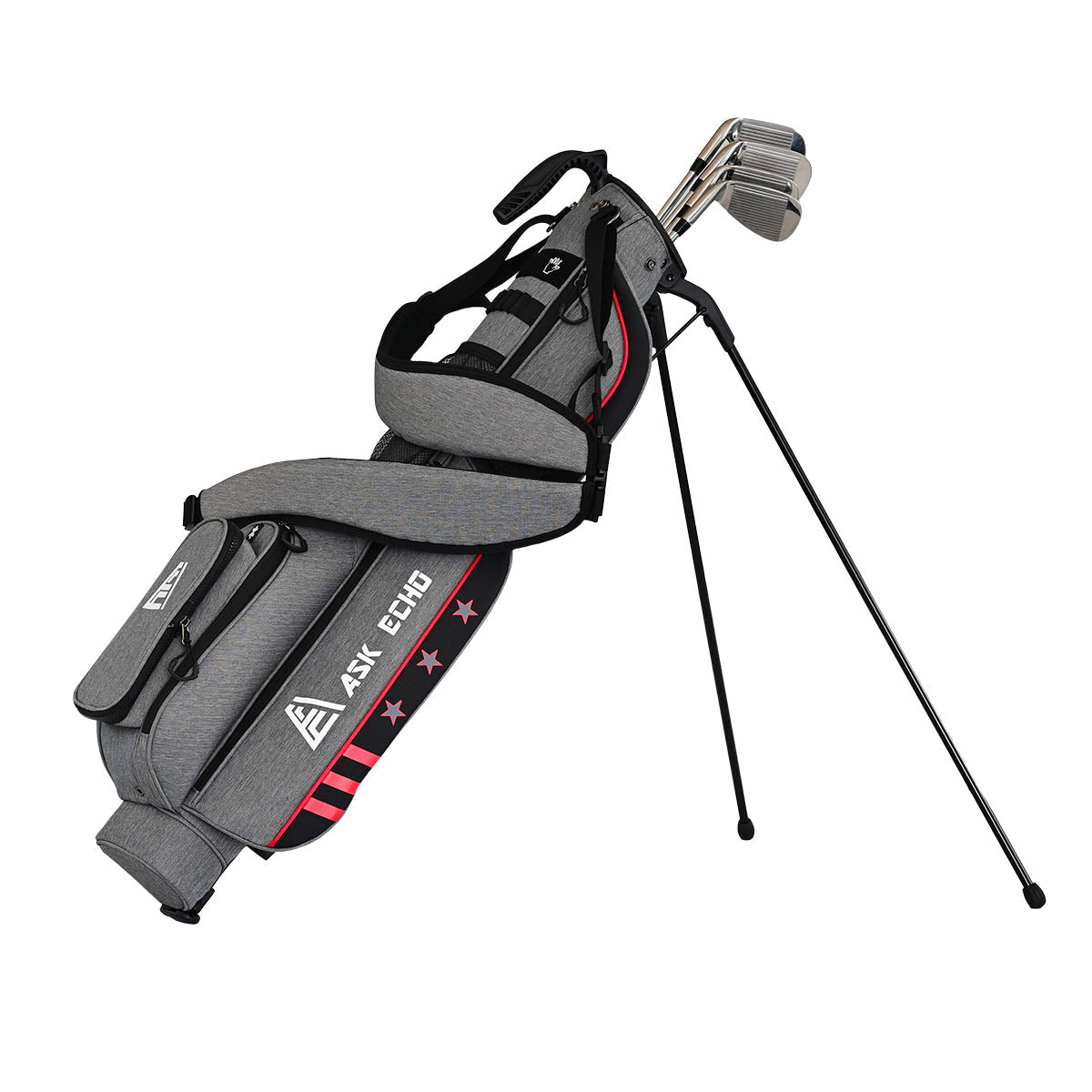 Ask Echo Weekend 2.0 Carry Up 12 Clubs To Enjoy Par 3 Golf Sunday Bag / Grey