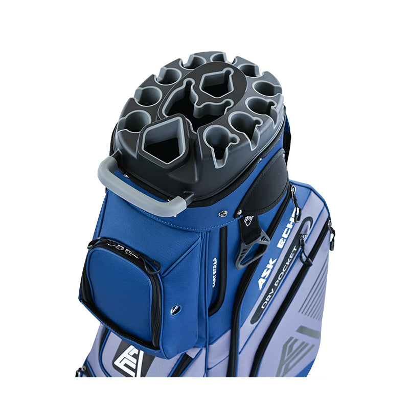 Ask Echo 2024 T-LOCK 14 Way Organizer Dividers Golf Quiet Cart Bag / NavyGrey