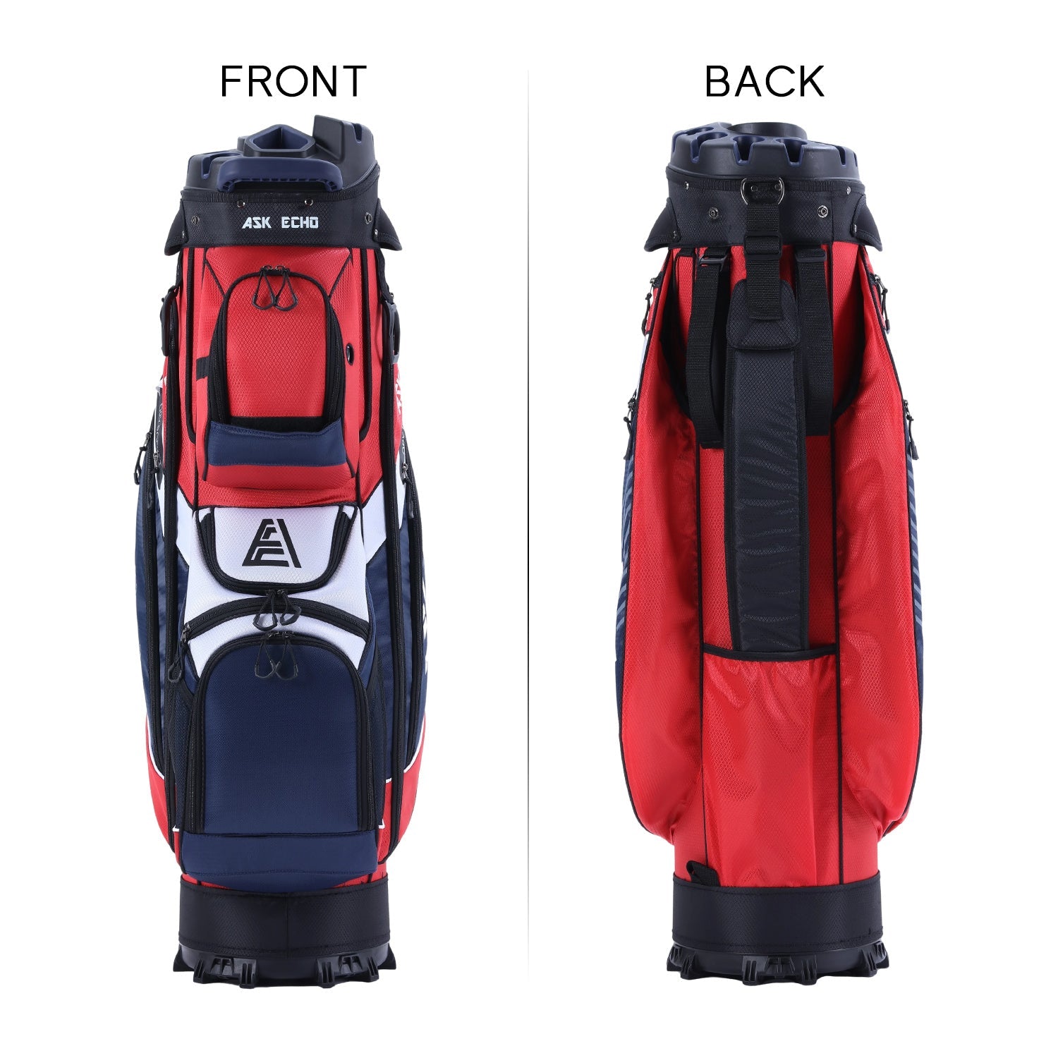 1Ask Echo T-LOCK 2.0 14 Way Organizer Dividers Golf Soundless Cart Bag / Navy1