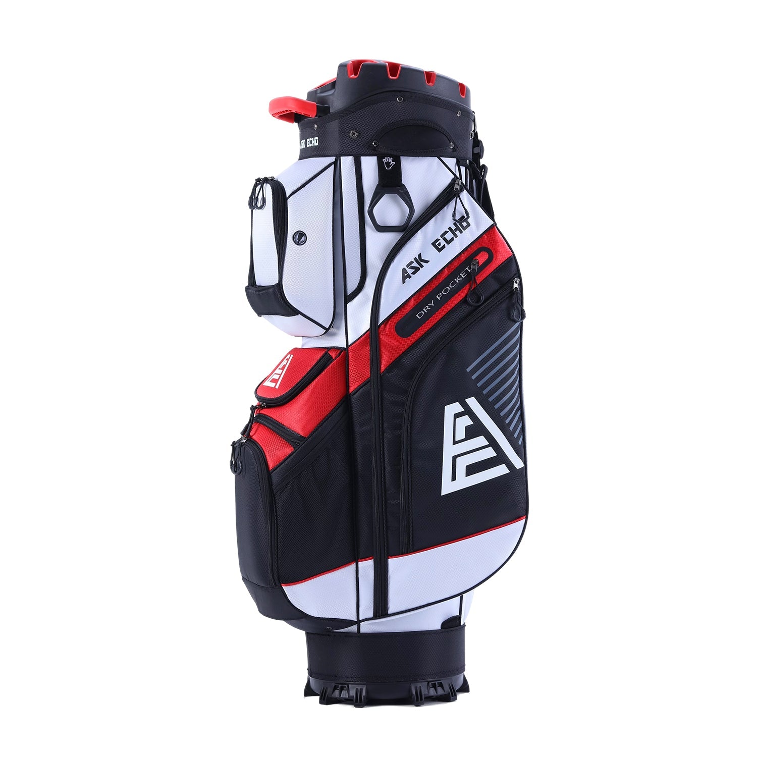 Ask Echo T-LOCK 2.0 14 Way Organizer Dividers Golf Soundless Cart Bag / White